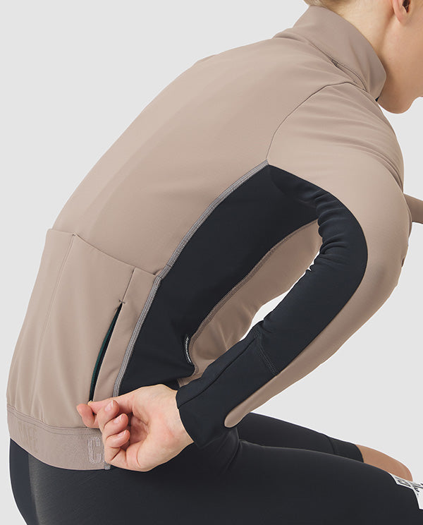 Café du Cycliste 軟殼外套Manon Softshell Jacket OysterGrey 女款 棕灰