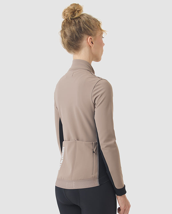 Café du Cycliste 軟殼外套Manon Softshell Jacket OysterGrey 女款 棕灰