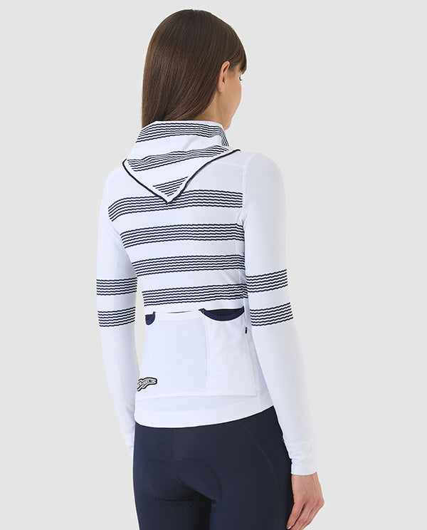 Café du Cycliste 車衣 Charlie White Mariniere 長袖 女款 白