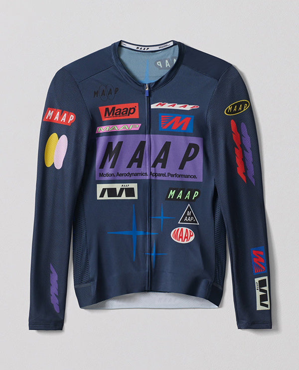 MAAP 車衣 Drome Pro Air LS Jersey 3.0 Midnight 薄長袖 男款 深藍