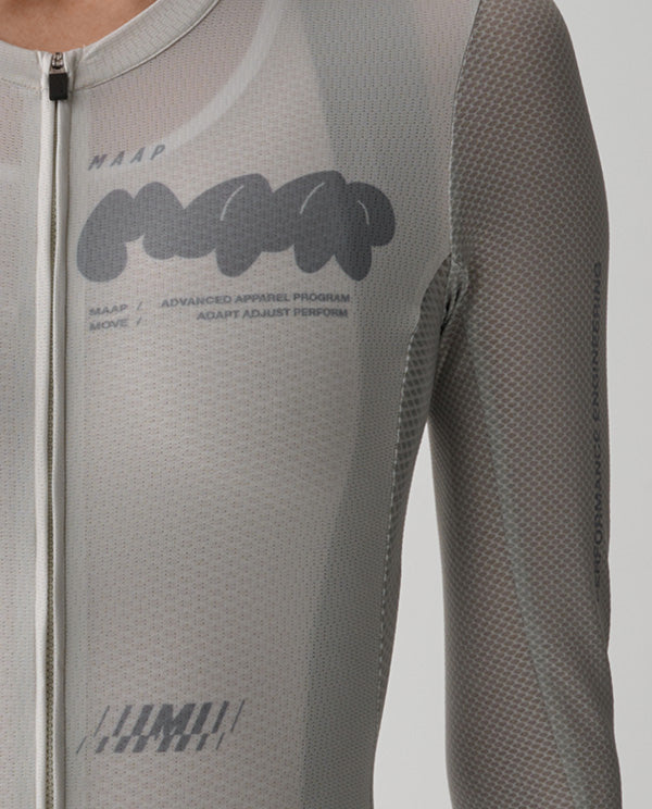 MAAP 車衣 Aerate Pro Air LS Jersey 3.0 Fog 女款 薄長袖 霧灰