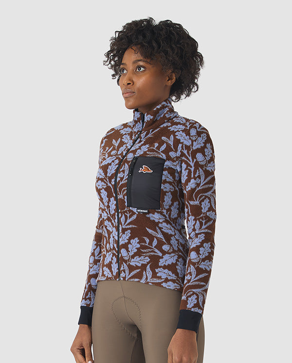 Café du Cycliste 車衣Solange Carob Verbena長袖 女款 櫟葉藍