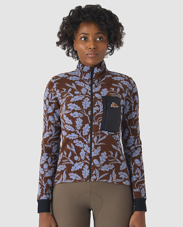 Café du Cycliste 車衣Solange Carob Verbena長袖 女款 櫟葉藍