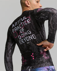 Pedla 薄長袖車衣 Denim Classic LS Jersey Black Etch 男款 斑駁黑