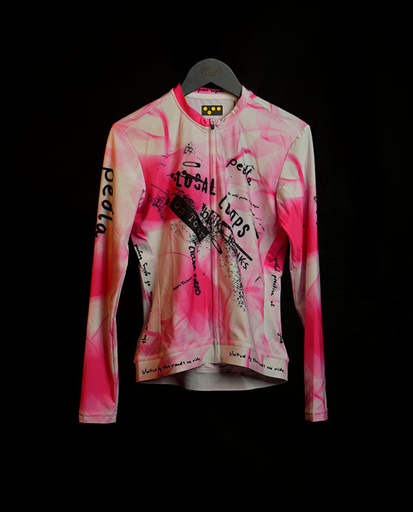 Pedla 薄長袖車衣Pedla 車衣Local Loops Classic Jersey Bike Punks Pink 女款 粉