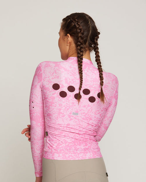 Pedla 薄長袖車衣 RideCamo Classic LS Jersey Bubblegum 女款 亮粉