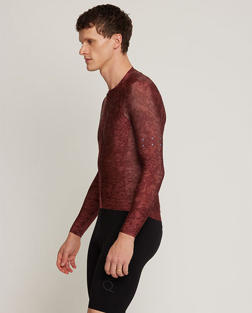 Pedla 薄長袖車衣 RideCamo Air LS Jersey Raisin 男款 棕