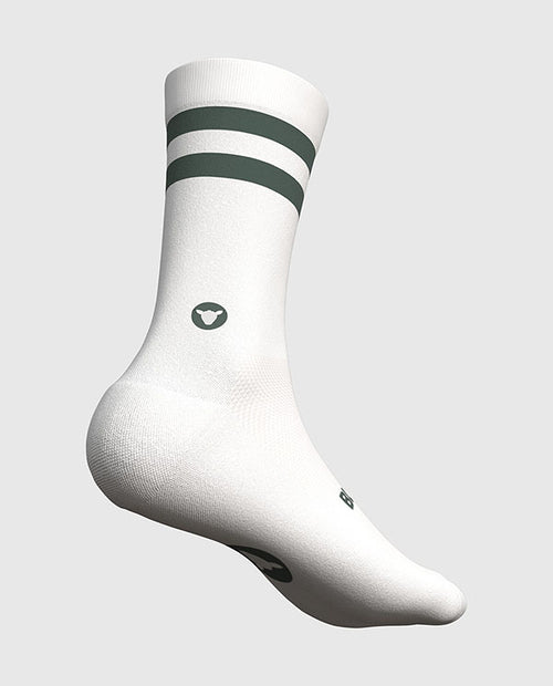 Black Sheep 黑羊 車襪Crew Socks Surf Spray 白底綠色條紋