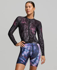 Pedla 薄長袖車衣 Denim Classic LS Jersey Black Etch 女款 斑駁黑