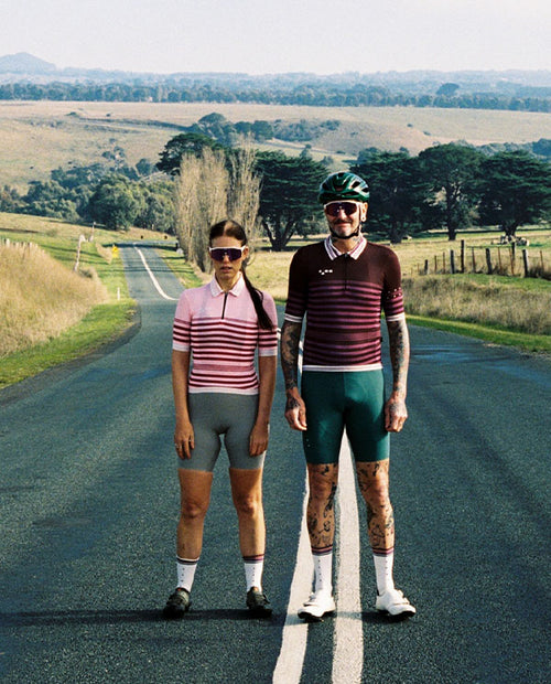 Pedla 車衣Heritage Retro Jersey Mulberry 男款 復古莓紫條紋