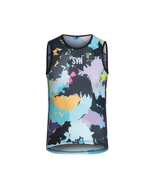 Biehler 無袖底衫 Pro Mesh Sleeveless Baselayer Splash 男款 黑底彩潑