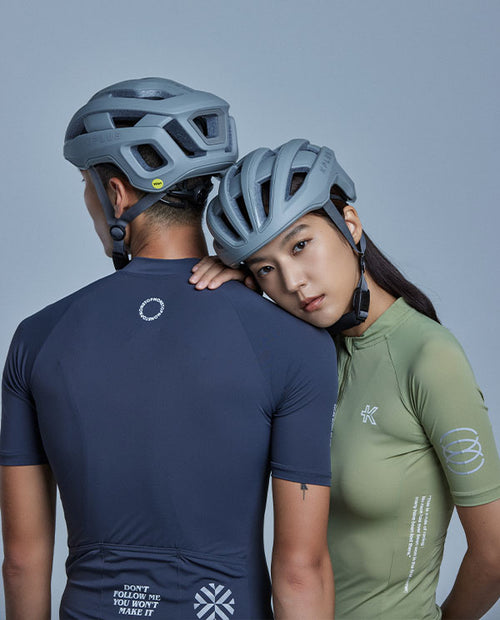 KPLUS經典女款短袖自行車衣-鼠尾草綠