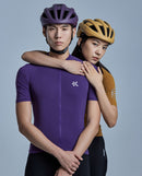 KPLUS經典男款短袖自行車衣-迷霧紫