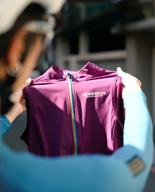 EDW 背心EdW Edition Vest Wine Berry 女款 酒紅