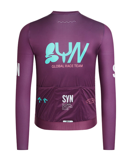 Biehler 薄長袖車衣 Pro Team LS Jersey Muffin 男款 紫