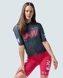 SYN 車衣 Pro Team Jersey Grey Pink 女款 深灰