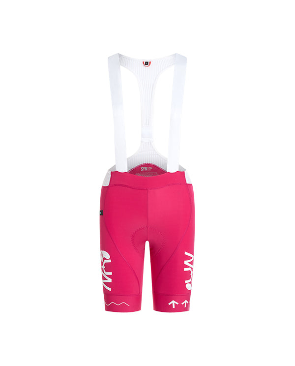 SYN 車褲 Pro Team Bib Shorts Coral Pink 女款 亮紅