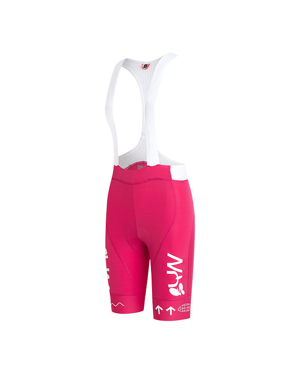 SYN 車褲 Pro Team Bib Shorts Coral Pink 女款 亮紅