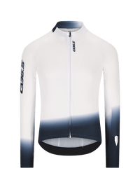 Q36.5 薄長袖車衣Gregarius Hybrid Light Collar Fade Long Sleeve Jersey White 男款 白