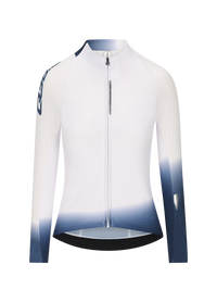 Q36.5 薄長袖車衣Gregarius Hybrid Light Collar Fade Long Sleeve Jersey White 女款 白