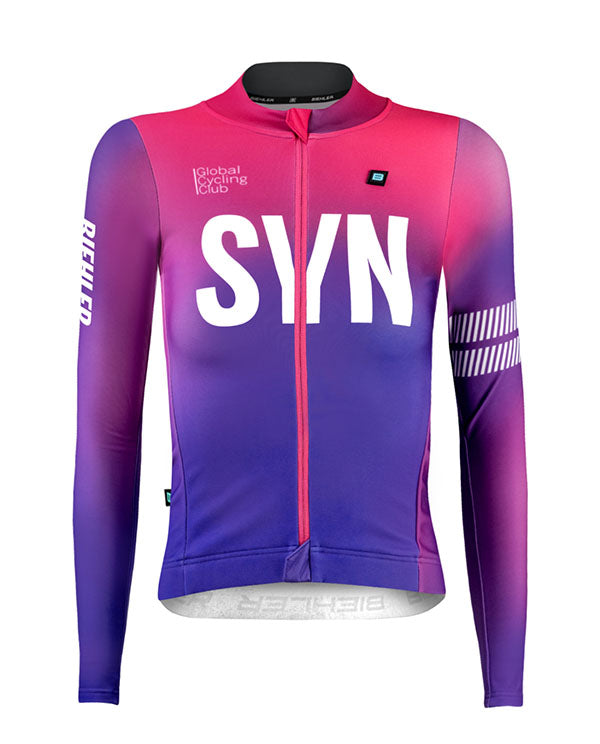 Biehler 車衣SYN Thermal Rain LS Jersey Candy Rush 防雨保暖 女款 霓粉紫