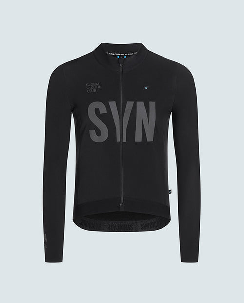 SYN 車衣 Pro Thermal LS Jersey Black Reflective 保暖長袖 男款 黑