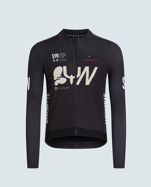 SYN 車衣 Pro Team Shield Jersey Ace 保暖長袖 男款 深灰