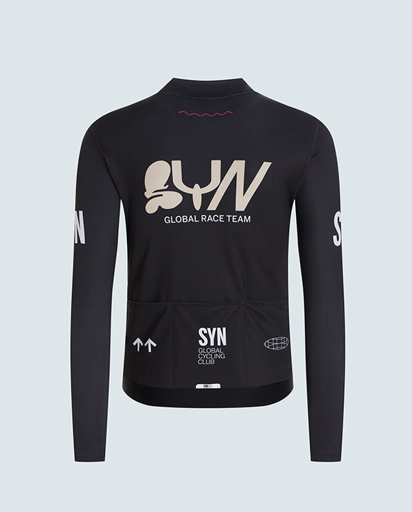 SYN 車衣 Pro Team Shield Jersey Ace 保暖長袖 男款 深灰