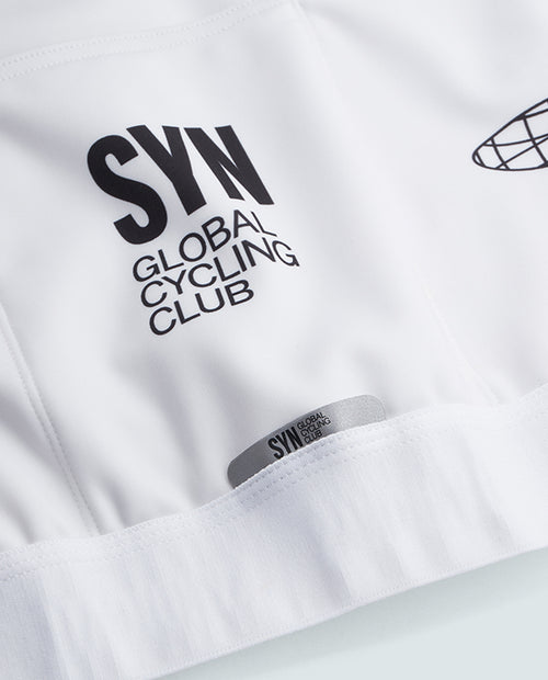 SYN 車衣 Pro Team Shield Jersey Slick 保暖長袖 男款 白