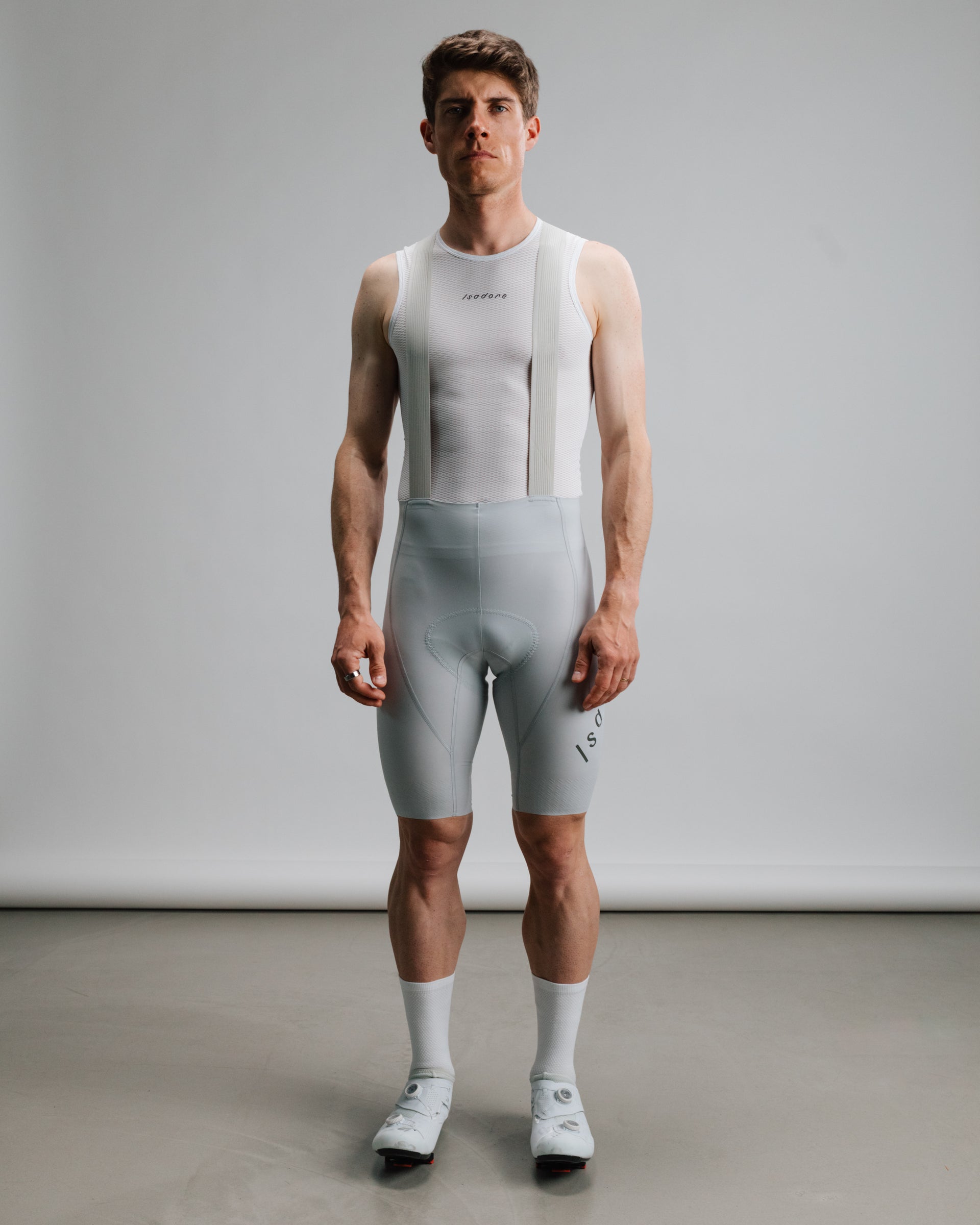 Isadore 車褲 Alternative Bib Shorts Harbor Mist 男款 淺灰