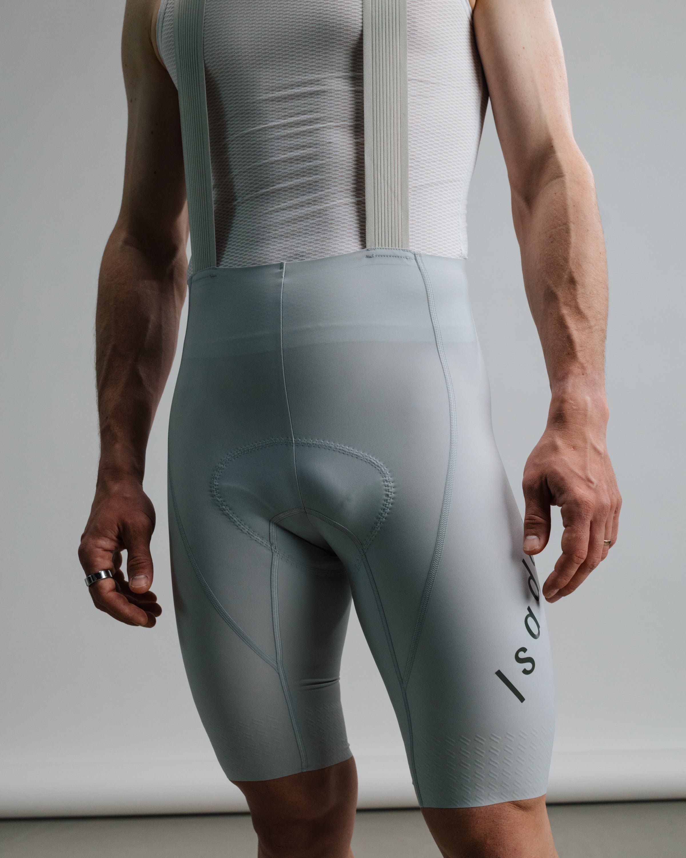 Isadore 車褲 Alternative Bib Shorts Harbor Mist 男款 淺灰