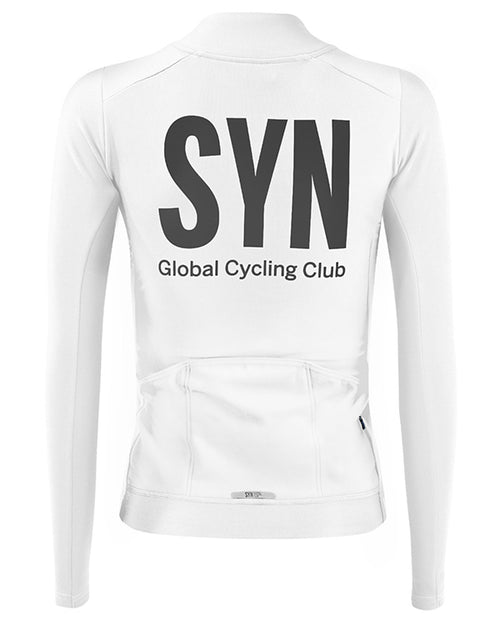 Biehler 車衣SYN Thermal Rain LS Jersey White 防雨保暖 女款 白