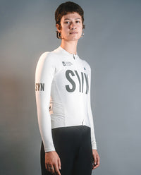 Biehler 車衣SYN Thermal Rain LS Jersey White 防雨保暖 女款 白