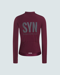 Biehler 車衣 Pro Thermal LS Jersey Rioja Reflective 保暖長袖 女款 酒紅