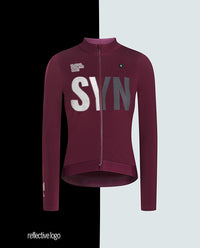 Biehler 車衣 Pro Thermal LS Jersey Rioja Reflective 保暖長袖 女款 酒紅