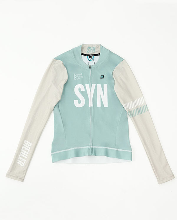 Biehler 薄長袖車衣 SYN Aero LS Jersey Opal Ash 男款 銀綠