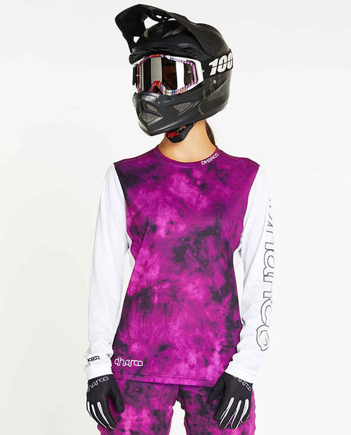DHaRCO MTB Gravity Jersey Maribor長袖 女-桃染