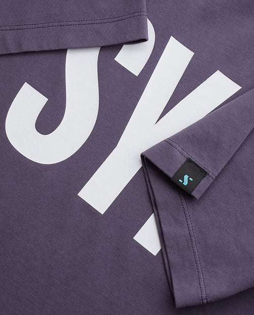 Biehler T-Shirt Urban Logo Pale 灰紫