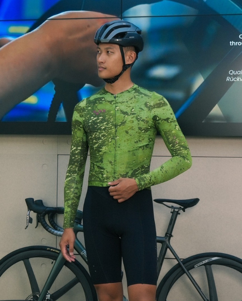 Pedla 薄長袖車衣 RideCamo Air LS Jersey Moss 男款 苔綠