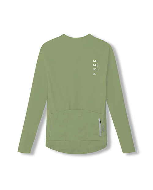 Pedal Mafia 薄長袖車衣Pedal MafiaCC Sage 客製 男款 鼠尾草綠