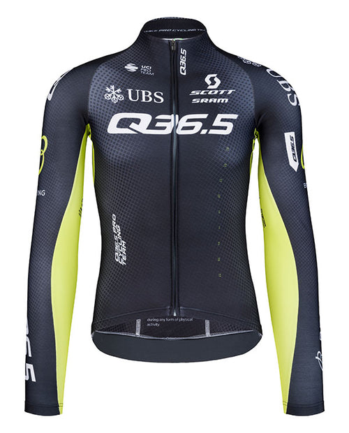 Q36.5 中量長袖車衣Gregarius PRO Cycling Team LS Jersey 男款 黑