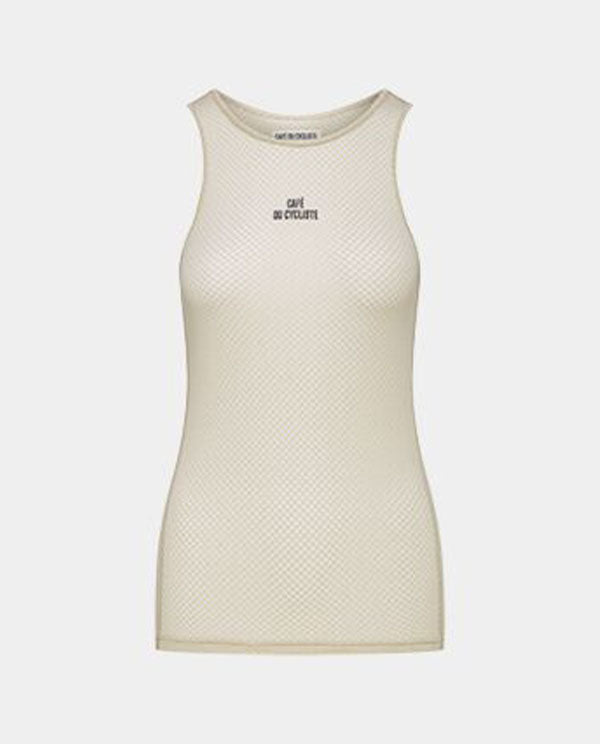 Café du Cycliste 底衫 Lillane Sleeveless Utralight Base Layer Pearl Grey 無袖 女款 珍珠白