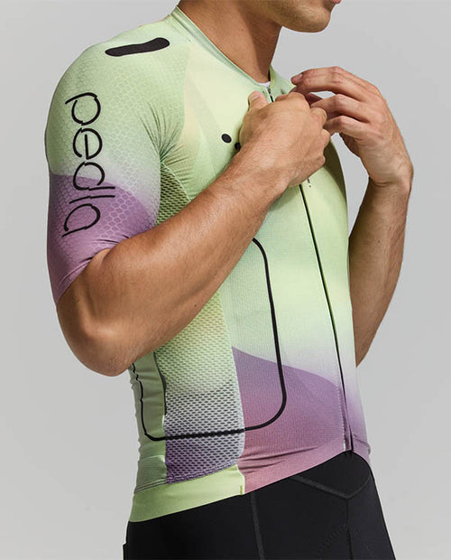 Pedla 車衣Pro Pursuit 2.0 Jersey Motion Lime 男款 城市黃/紫