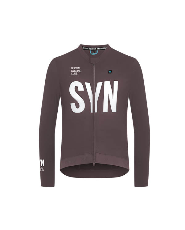 Biehler 薄刷毛長袖車衣Syndicate Training LS Jersey Illusion 男款 紫灰