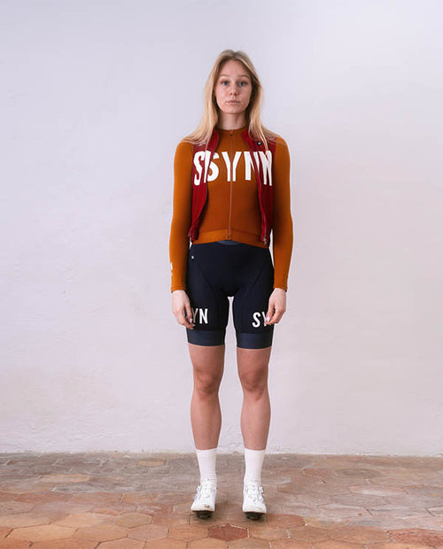 Biehler 薄刷毛長袖車衣Syndicate Training LS Jersey Umber 女款 棕