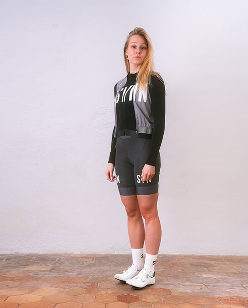 Biehler 薄刷毛長袖車衣Syndicate Training LS Jersey Black 女款 黑 (2025)