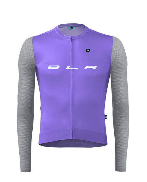 Biehler 薄長袖車衣Statement LS Jersey Lavender Grey 男款 灰紫