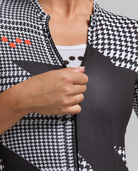 Pedla 車衣HoundsKNIT Training Jersey Black Offset 女款 黑白大千鳥格