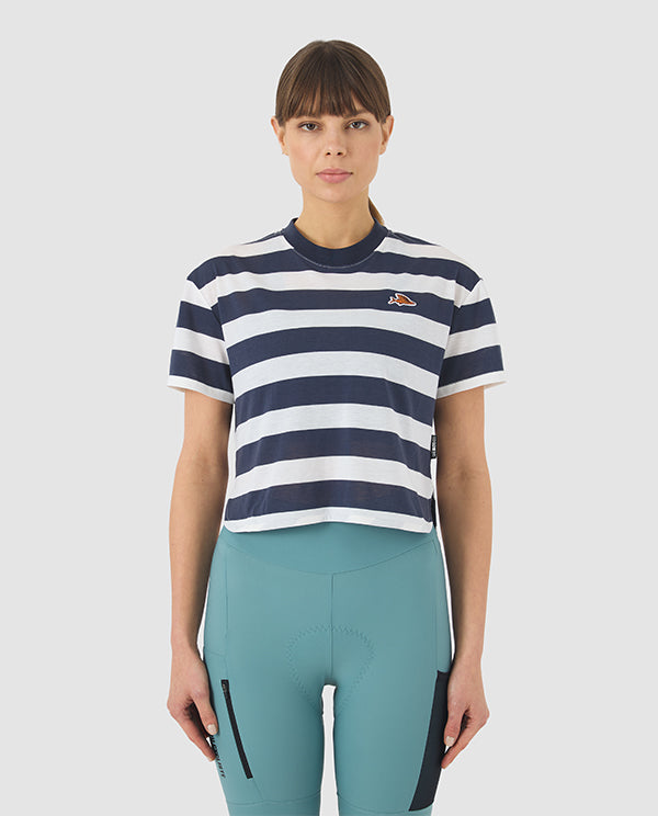 Café du Cycliste 車衣Sandrine Jersey Mariniere 女款 海軍藍白條紋