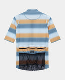 Café du Cycliste 車衣 Audax Mona V2 Superlight Jersey V2 DeepWater Sunflower 男款 湖水藍橘條紋